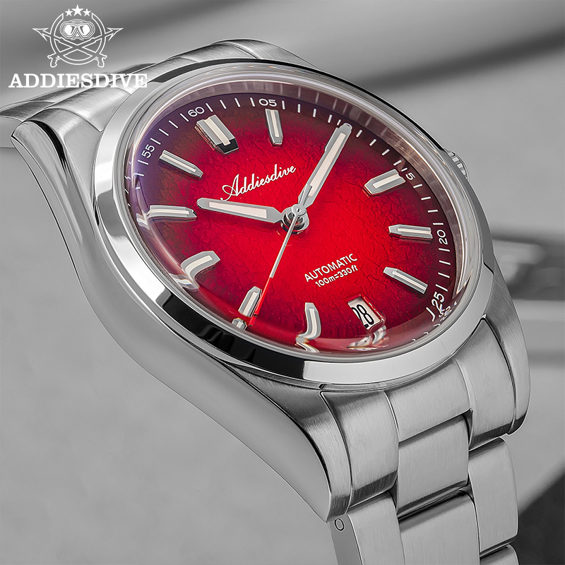 Anti Blue Light Film - ADDIESDIVE Nieuwe herenhorloges Mechanisch 39mm Bubble