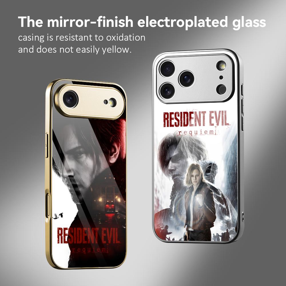 Apple Iphone 15 - Game R-Resident Evil 9 Telefoonhoesje Gegalvaniseerde