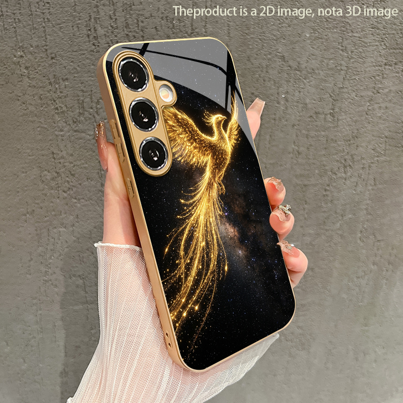 Samsung Galaxy A55 - 2D Phoenix Patroon Vloeiende Licht Telefoonhoesje