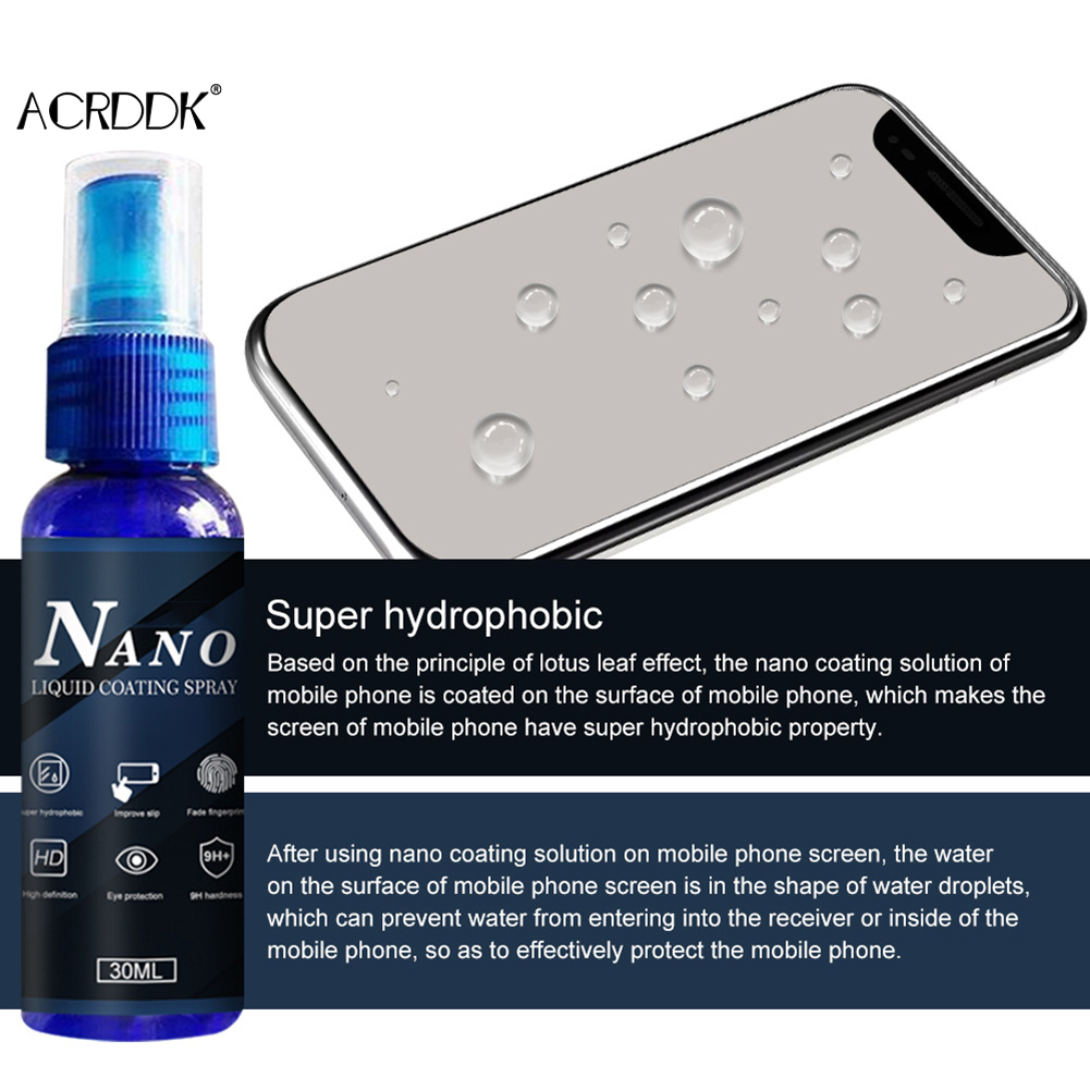 Oleophobic Coating Spray - Nano Vloeibare Glazen Schermbeschermer Voor Iphone