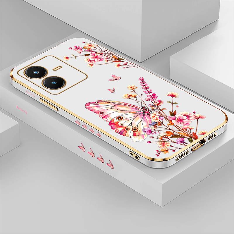 Vivo V40 - Vlinder Bedrukte Hoes Voor Vivo V40