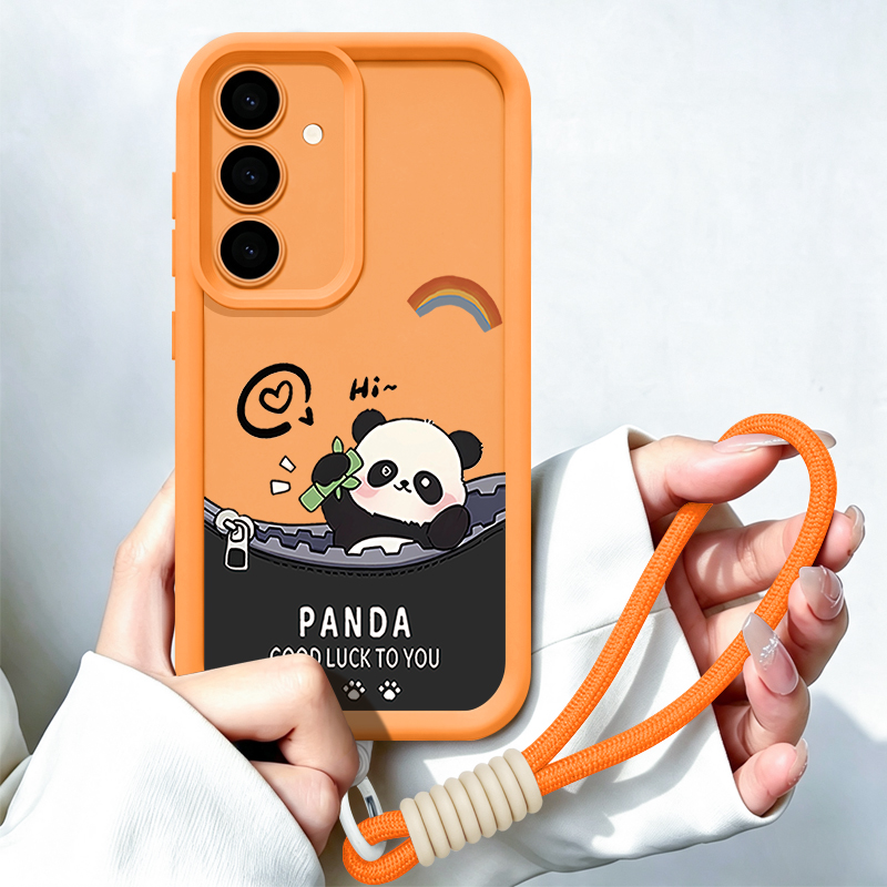 Cartoon Panda Patroon Lanyard  - Samsung Galaxy A55 recensie en prijs