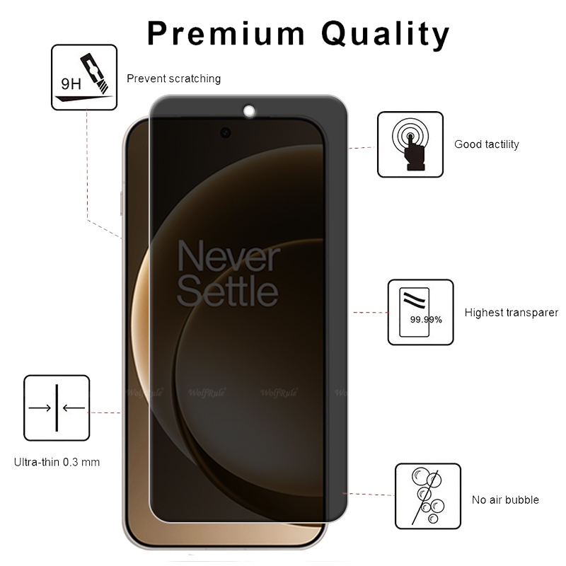 6in1 Voor Oneplus 15 Glas Onep - Privacy Screen Protector recensie en prijs