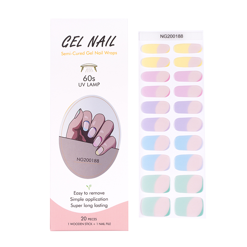 Huizi French Gel Nail Strips P - Full Cover Adhesive recensie en prijs