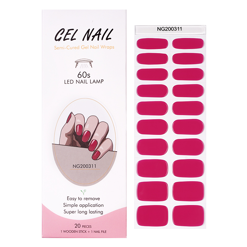 Huizi French Gel Nail Strips P - Full Cover Adhesive recensie en prijs